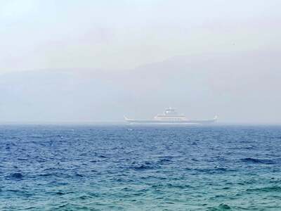 Στο Λαμπίρι αυτή την ώρα το ferry boat Δ...