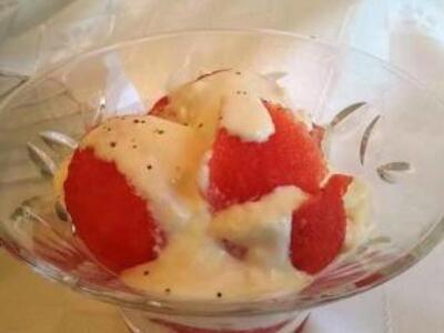 Φτιάξαμε ζελέ σαμπάνιας με κεράσια και φ...