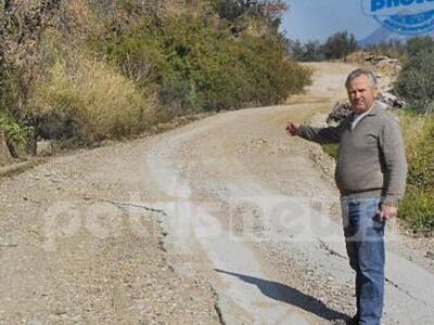 Ηλεία: «Κάθισαν» οι δρόμοι της Πηνείας - ΦΩΤΟ