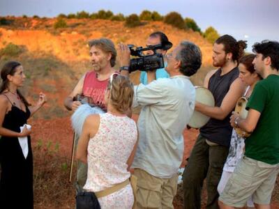 Με την χορεύτρια Franca Tarantino.