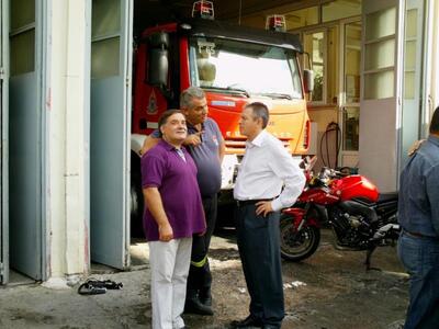 Επισκέφτηκε Πυροσβεστική και Αστυνομία ο...