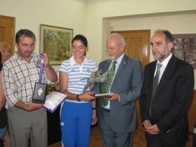 Πύργος: ο Νομάρχης τίμησε την Ολυμπιονίκ...