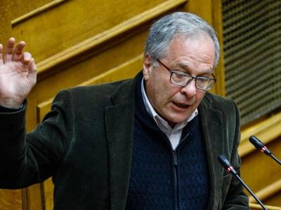 Στη φωτ. ο βουλευτής του ΣΥΡΙΖΑ Κώστας Μάρκου.