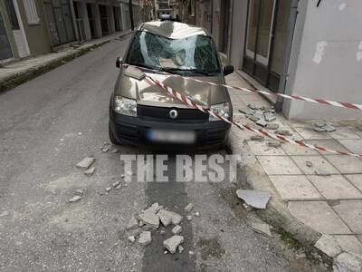 Πάτρα: Πτώση τσιμέντων από μπαλκόνι στην...