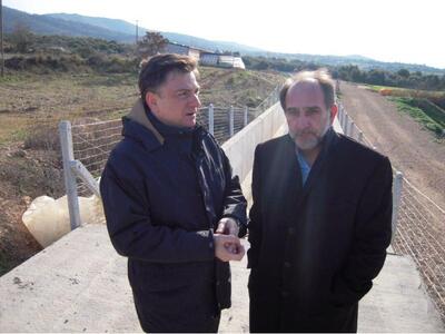 Επίσκεψη του Θάνου Μωραΐτη στο έργο της ...