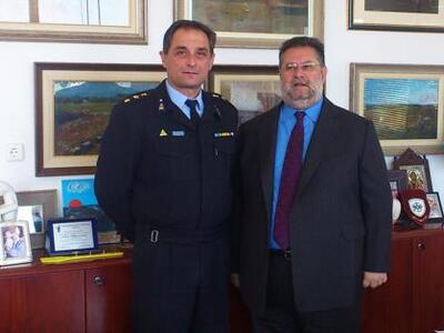 Ο Διοικητής της Π.Υ. της ΒΙ.ΠΕ Πατρών επ...