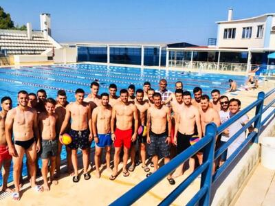 Προπόνηση στο κολυμβητήριο του ΝΟΠ για τ...