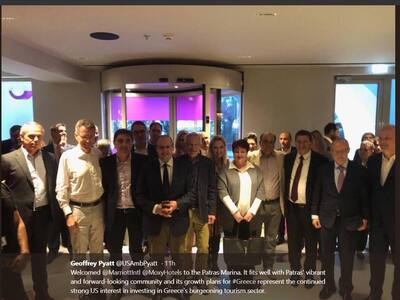 H χθεσινοβραδινή συνύπαρξη του Κώστα πελετίδη με τον Αμερικανό πρέσβη στα εγκαίνια ξενοδοχείου της Πάτρας προκάλεσε πόλεμο ανακοινώσεων