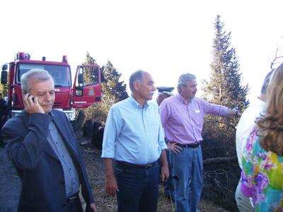 Στις πυρόπληκτες περιοχές ο Αντιπεριφερε...