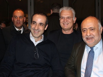 Ο Γρηγόρης Δημητριάδης στην κοπή βασιλόπ...