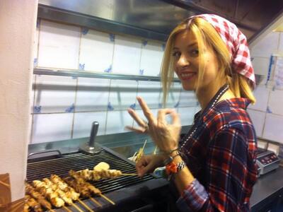 H Κατερίνα Παπαδημητρίου στο Bara