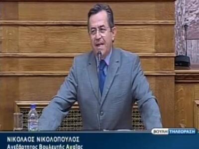 Ν. Νικολόπουλος: «Περικόπτονται κόμβοι σ...