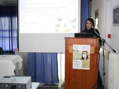 Η ομιλήτρια κα. Έλσα Βακουφτσή