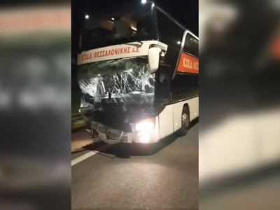 Πιερία: Τροχαίο με λεωφορείο του ΚΤΕΛ- Ν...
