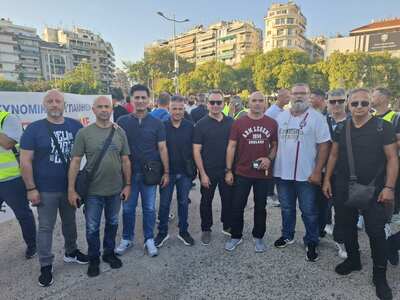 Στη διαμαρτυρία των ενστόλων στη Θεσσαλο...