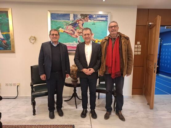 Συνάντηση του Δημάρχου Πατρέων με τον Υπ...