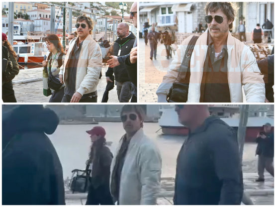 Χαλαρός και χαμογελαστός ο Μπράντ Πιτ στ...