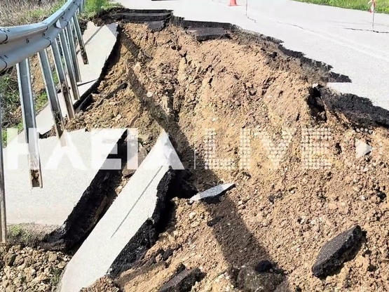 Διακοπή κυκλοφορίας στην επαρχιακή οδό Π...