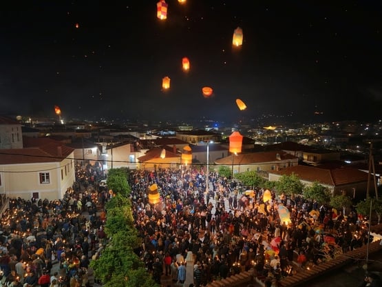 Ανάσταση στο Λεωνίδιο με εκατοντάδες αερ...