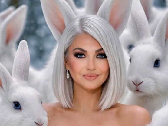 Η Καίτη Γαρμπή σε εμφάνιση... λαγουδάκι ...