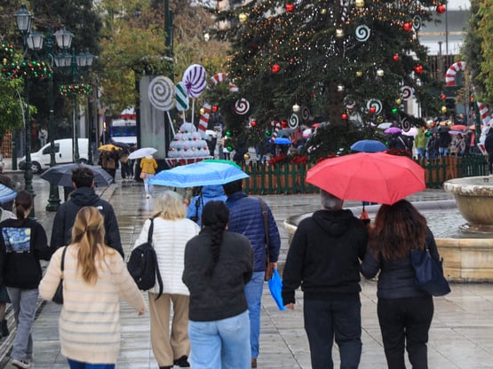 Έκτακτο Δελτίο Καιρού: Βροχερά Χριστούγε...