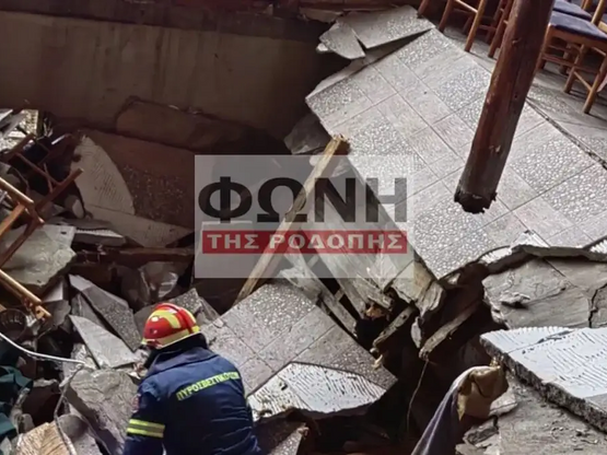 Ροδόπη: Κατέρρευσε πάτωμα εστιατορίου – ...
