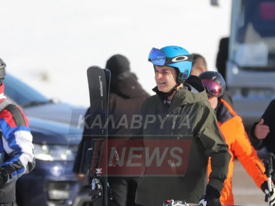 O Κυριάκος Μητσοτάκης στα Καλάβρυτα - Με...