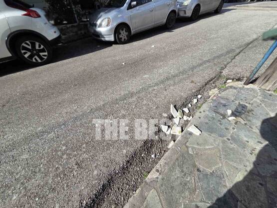 Πάτρα: Έπεσαν μάρμαρα στην Αρόη- ΦΩΤΟ