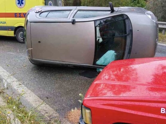 Τροχαίο στην Αρτέμιδα: Πέρασε πάνω από τ...