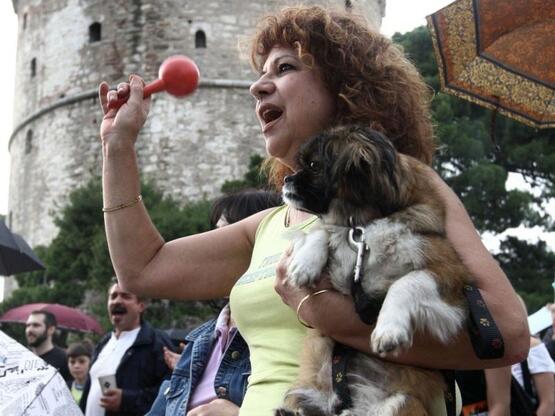 Μεγαλειώδης συγκέντρωση και στη Θεσσαλονίκη