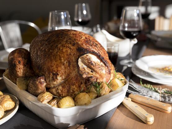 Συνταγή για χριστουγεννιάτικη ψητή γαλοπούλα 