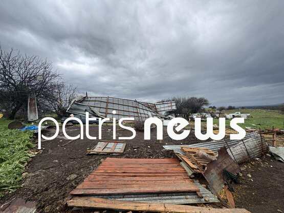 Ηλεία: Στάβλος κατέρρευσε μετά το πέρασμ...